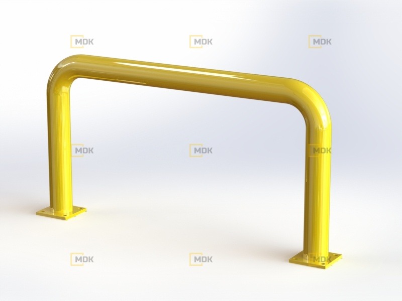 Obloukový nárazník rovný LGQR02 Ø76x3, délka 1000 mm, výška 500 mm