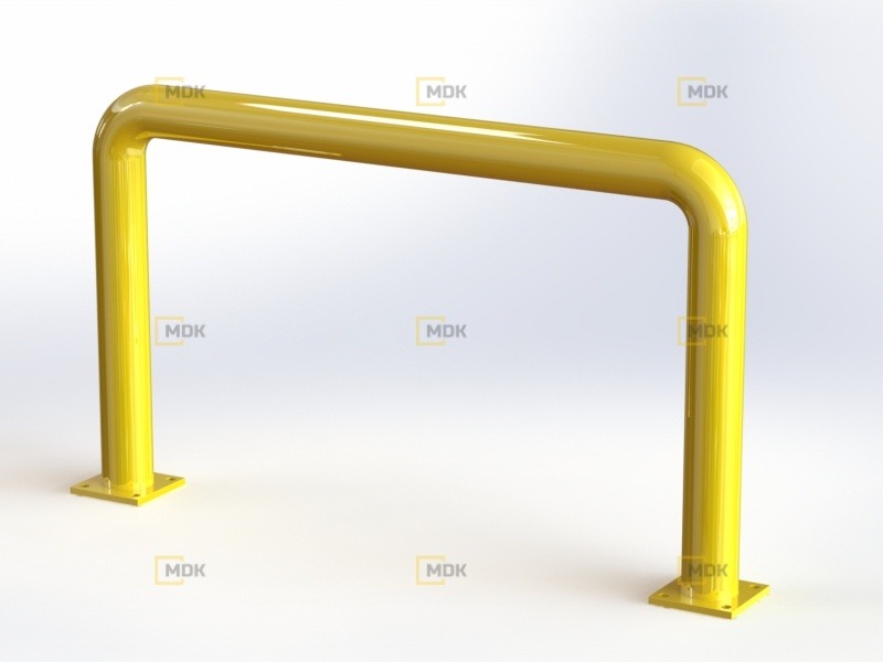 Obloukový nárazník rovný LGQR03 Ø60x3, délka 1000 mm, výška 600 mm