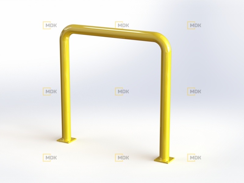 Obloukový nárazník rovný LGQR04 Ø76x3, délka 1000 mm, výška 1000 mm
