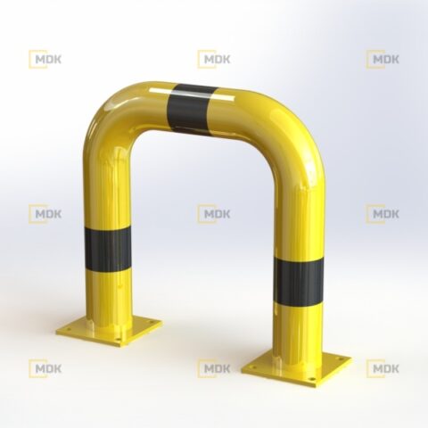 Obloukový nárazník rovný QPP20 Ø108x3, délka 600 mm, výška 600 mm