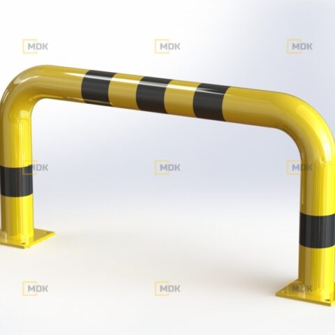 Obloukový nárazník rovný QPP21 Ø108x3, délka 1200 mm, výška 600 mm