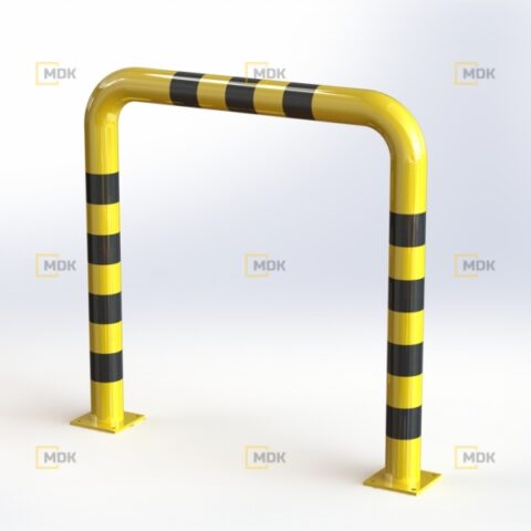 Obloukový nárazník rovný QPP23 Ø108x3, délka 1200 mm, výška 1200 mm