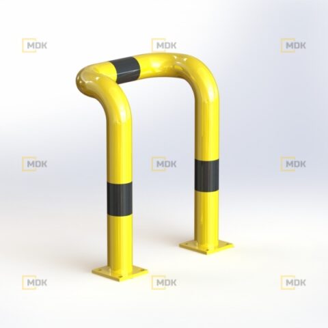 Obloukový nárazník visutý QPS01 Ø76x3, délka 450 mm, výška 600 mm