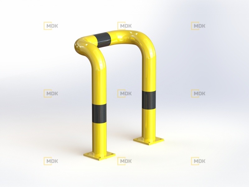 Obloukový nárazník visutý QPS01 Ø76x3, délka 450 mm, výška 600 mm