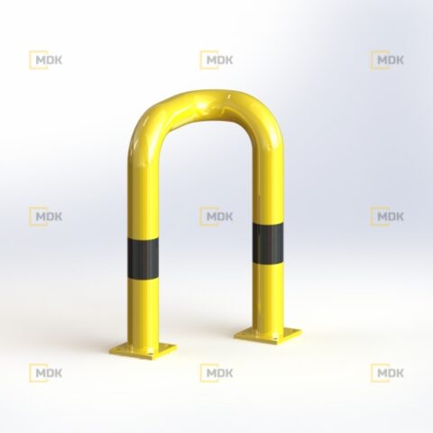 Obloukový nárazník visutý QPS05 Ø76x3, délka 350 mm, výška 600 mm