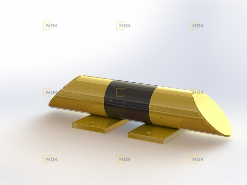 Nízký nárazník rovný QW01 Ø76x3, délka 400 mm