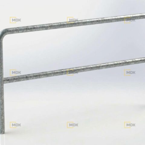 Silniční zábradlí k zabetonování ST04 Ø48x3, 2000x1100 mm